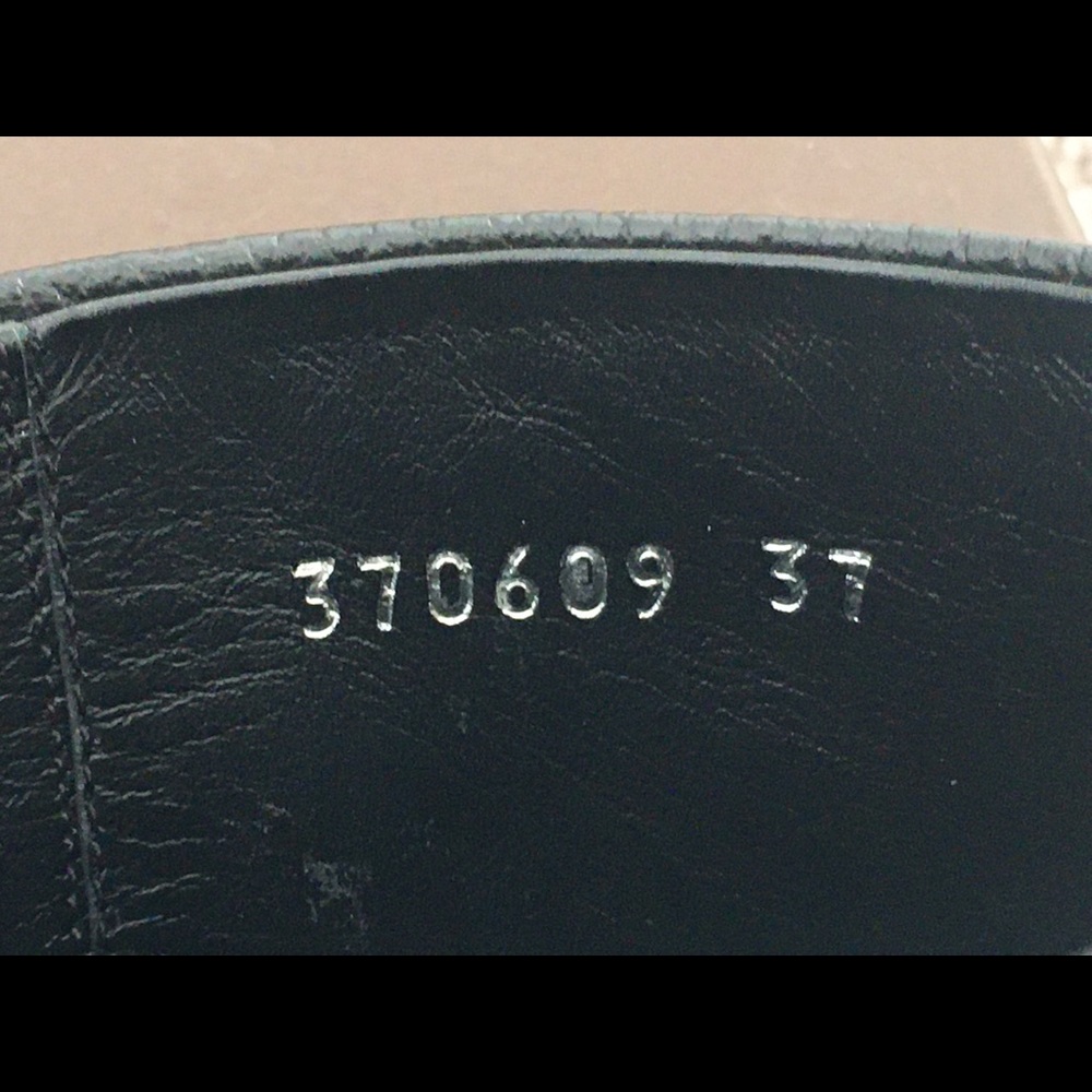Gucci Black Leather Interlocking G Sachalin Pull-on Riding Boots Sz 7 US / 37 EU - Picture 16 of 16